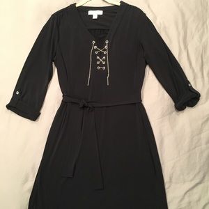 Michael Kors Black jersey dress.